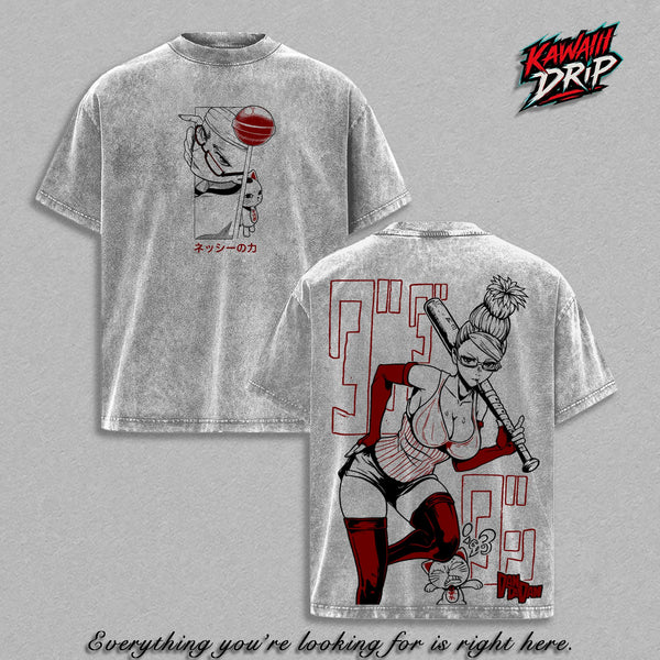 Seiko Ayase Dan Da Dan T-Shirt, Dandadan Psychic Granny Graphic Tee, Turbo Granny Manga Shirt, Occult Anime Streetwear T Shirt, Vintage Washed Back Print Tee, Otaku Fan Gift, Soft Cotton Unisex T-Shirt