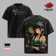 Maomao Vintage Washed Graphic T Shirt - Heavyweight Cotton Tee, Oversized Anime Streetwear Top Shirt, Gift for The Apothecary Diaries & Anime Fans Men Women