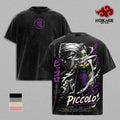 Piccoloo DBZ T-Shirt, DBZ Anime Villains Graphic Tee, Back Print Vintage 90s Anime Shirt, Graphic Tees Men, Trendy Tshirts, Men's T Shirts, DBZ Streetwear, Unisex Cotton Distressed Tee, Merch For Men