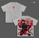 MS-06S Zaku Red – Mobile Suit Gundam Anime Double Printed Vintage Washed Tee Unisex Oversize Anime Manga Washed Heavyweight Cotton T-shirt