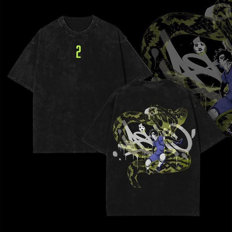 [Collection] Anime Blue Lock Shirt Nagi, Itoshi Sae, Hyoma Chigiri, Rin Itoshi, Kunigami, Isagi Yoichi, Kaiser, Meguru Bachira– Graphic Washed Tee, Vintage Oversized Anime Merch, Heavyweight Cotton, Soccer Manga Streetwear, Gift for Fans