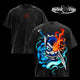 Zuko Blue Spirit Mask Tee – Avatar The Last Airbender Vintage Washed Oversized Anime T-Shirt, Heavyweight Cotton Unisex Graphic Streetwear Top