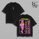 Rebecca Edgerunners Cyberpunk Double Printed Oversize Unisex T Shirt Washed Cool Game Streetwear Graphics Tee Design Shirt Urban Outfit Game Merch Summer Fashion Clothes Top Shirts Men