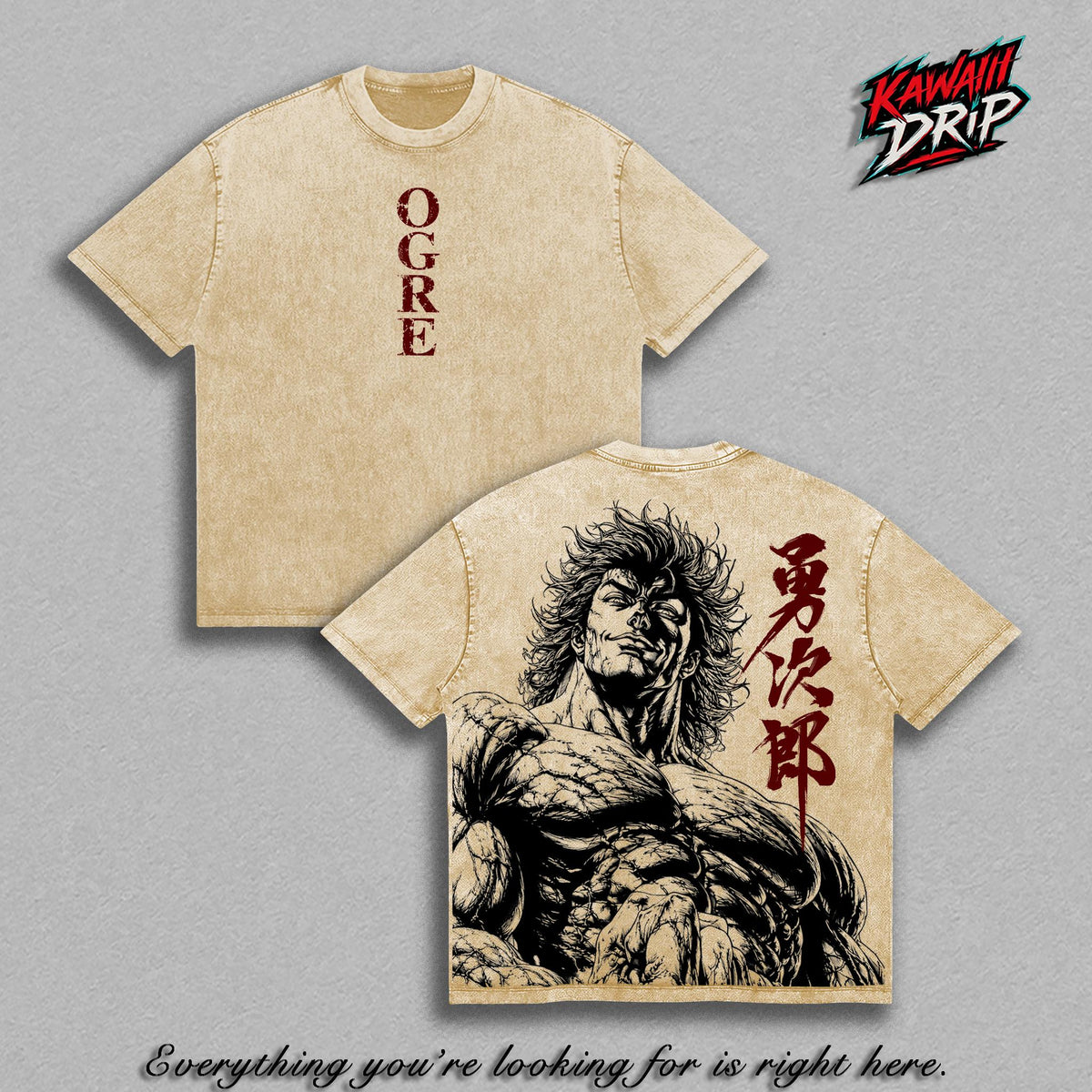 Yujiro Hanma Baki Graphic Tee Vintage Washed Shirt Unisex Streetwear Anime Shirt Gym Pump Cover Workout T-Shirt Bodybuilding Fitness Apparel Oversized Heavy Cotton Gift for Baki Fans