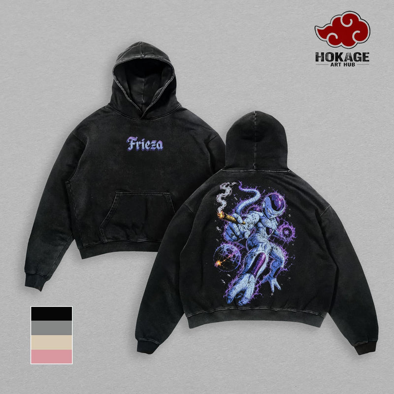 Frieza DBZ T-Shirt Tank Top Hoodie Sweatshirt, Final Form Purple Aura Graphic Tee, Back Print Vintage 90s Anime Shirt, Anime Hoodie, Anime Sweater, Anime Tank Top, DBZ Streetwear, Unisex Distressed Tee, Merch For Men & Women