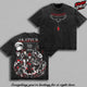 Akatsuki Clan Narutooo Shippuden Anime Double Printed Vintage Washed Tee Unisex Oversize Anime Manga Washed Heavyweight Cotton T-Shirt