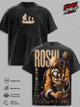 Master Roshi Vintage Washed T-Shirt - Kame Sennin DBZ Graphic Tee Oversized Heavyweight Cotton Streetwear Clothes Tshirt Gift for DBZ Fans Men & Women