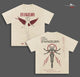 Neon Genesis Evangelion Anime Double Printed Vintage Washed Tee Unisex Oversize Anime Manga Washed Heavyweight Cotton T-shirt