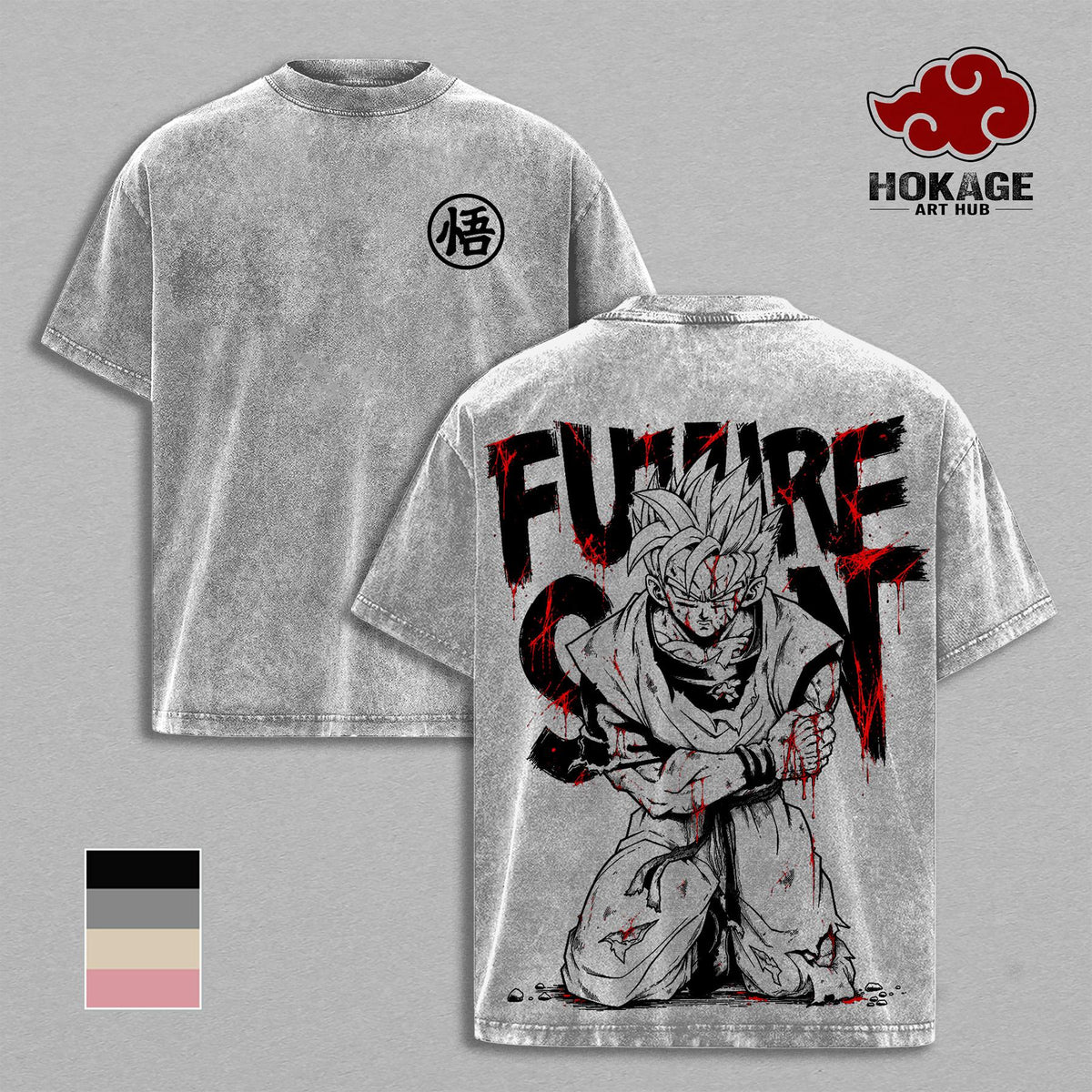''Gohan Beast'' Tee - DBZ Super Graphic Tee, Oveashed rsizedAnime S Whirt, Powerful Gohan Transformation Print, Unisex Heavyweight Streetwear, Gift for anime Fans