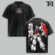 6 Design Gundam RX-78 Vintage Washed Oversized T-Shirt, Mobile Suit Mecha Graphic Tee, Heavyweight Cotton Anime Streetwear, Retro Sci Fi Robot Fan Merch