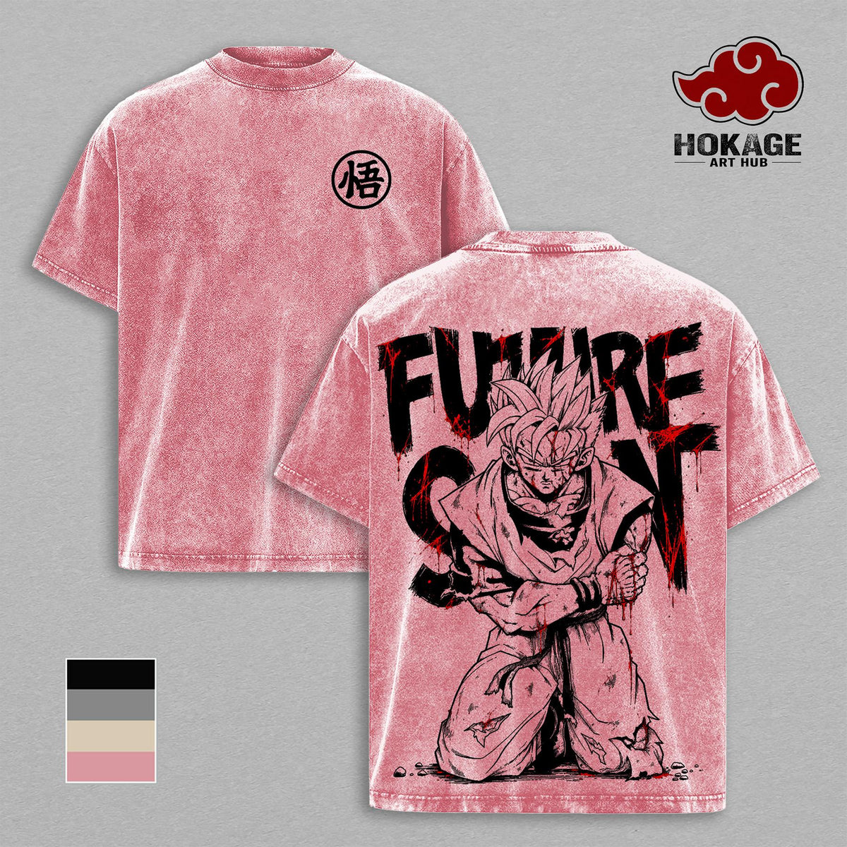 ''Gohan Beast'' Tee - DBZ Super Graphic Tee, Oveashed rsizedAnime S Whirt, Powerful Gohan Transformation Print, Unisex Heavyweight Streetwear, Gift for anime Fans