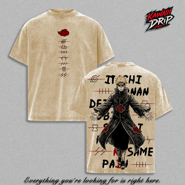 Pain Naruto T-Shirt, Akatsuki Leader Graphic Tee, Rinnegan Anime Streetwear Top, Vintage 90s Graphic Pullover, Manga Back Print Sweatshirt, Streetwear Trend Gift Top, Soft Cotton Unisex Anime Merch, Comfortable Casual Pullover