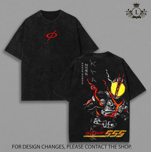 Limited Kamen Rider Ver 3 Oversized Tee | Vintage Tokusatsu Streetwear | Superhero Graphic Shirt | Heavyweight Cotton Oversized Tee | Dark Aesthetic Otaku Apparel | Unisex Tokusatsu Streetwear