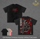 Limited Igris Solo Leveling Arise Vintage Washed Anime T Shirt, Blood Red Commander Heavyweight Graphic Tee, Shadow Army Streetwear, Oversized Anime Shirt