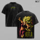 Kefla DBZ Washed Tee | DBS Anime Shirt | Fusion Queen | Female Super Saiyan | Potara Fusion Warrior | Berserk Saiyan Girl | Green Aura Fighter | Anime Manga Graphic Double Printed T-Shirt | Heavy Cotton Unisex Oversize Streetwear Vintage Edition