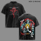 Edward & Alphonse Tee Washed, Fullmetal Alchemist Vintage Oversized Heavy Cotton Anime Double Printed Graphic, Retro FMA Streetwear Top, Alchemy Inspired Merch