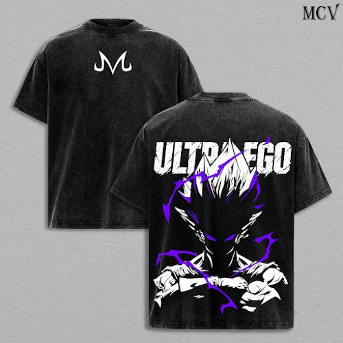 Final Shine Attack Washed Tee – Ultra Warrior Power Awakening Anime Graphic Double Printed T-Shirt, Menswear Heavy Cotton Unisex Oversize Streetwear Vintage Battle Damage Edition