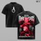 Yuji Itadori Tee Washed – Jujutsu Kaisen Execution The Movie Culling Game Arc Vintage Oversized Heavy Cotton Double Printed Front & Back Anime Manga T-Shirt, Retro Unisex Streetwear Graphic Top, Sukuna’s Vessel Awakening Edition, JJK Gift Tee