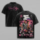 GTA 6 Vice City Vintage Washed Oversized Hoodie, T-Shirt & Sweatshirt, Double-Sided Grand Theft Auto VI Jason & Lucia Graphic Apparel, Neon Pink Vice City Palm Trees and Sports Car Design, Retro 80s Y2K Streetwear, Unisex GTA Gamer Gift