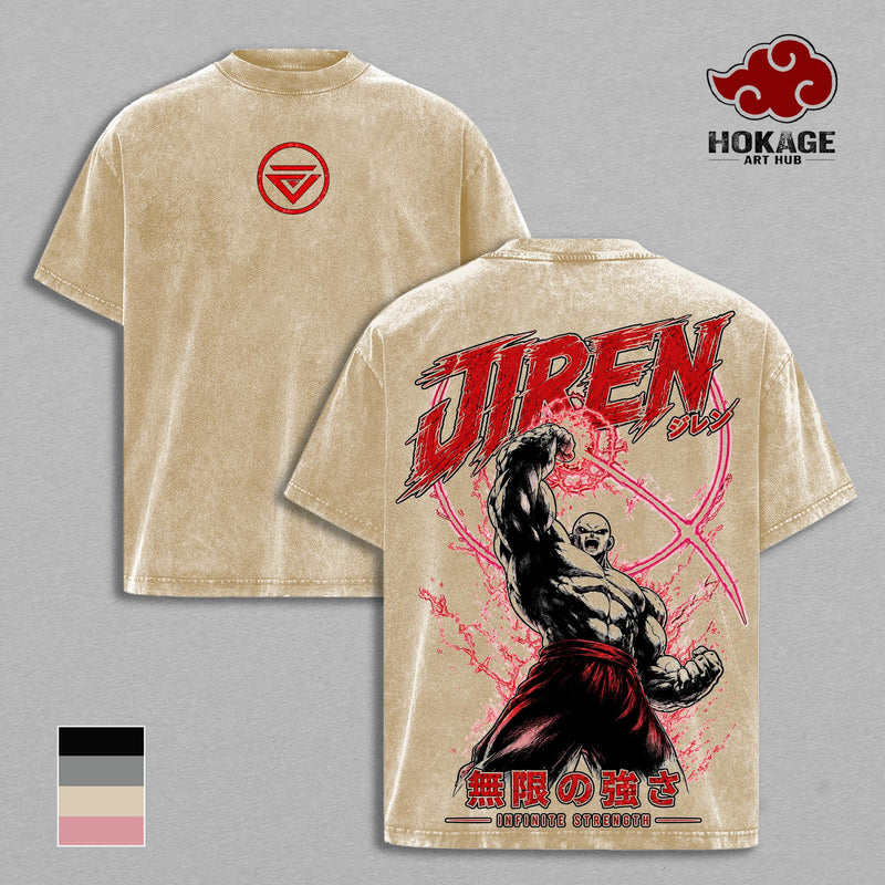 Jiren DBZ T-Shirt, Anime Graphic Tee, Vintage Washed Shirt, Oversized Streetwear T-Shirt, Japanese Manga Shirt, Heavyweight Cotton Tee, Graphic Tees Men, Unisex Anime Merch, Gift for DBZ Fans