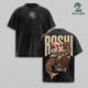 Master Roshi DBZ Vintage Washed Gym T-Shirt, Turtle School Martial Arts Tattoo Double Sided Anime Graphic Tee, Oversized Heavyweight Cotton Manga Streetwear, Unisex Fan Gift