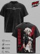 Motoko Kusanagi Ghost in the Shell Vintage Washed T Shirt Cyberpunk Anime Graphic Tee Ghost in the Shell Oversized Streetwear Cotton Tshirt Classic Menswear Clothes Apparel Gift for Anime Fans Men & Women
