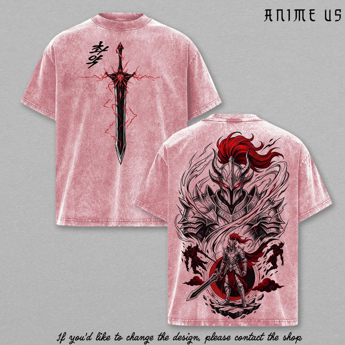 Igris Solo Leveling ARISE Vintage Washed T-Shirt | Shadow Knight Commander Graphic Tee | Anime Streetwear Oversized Shirt