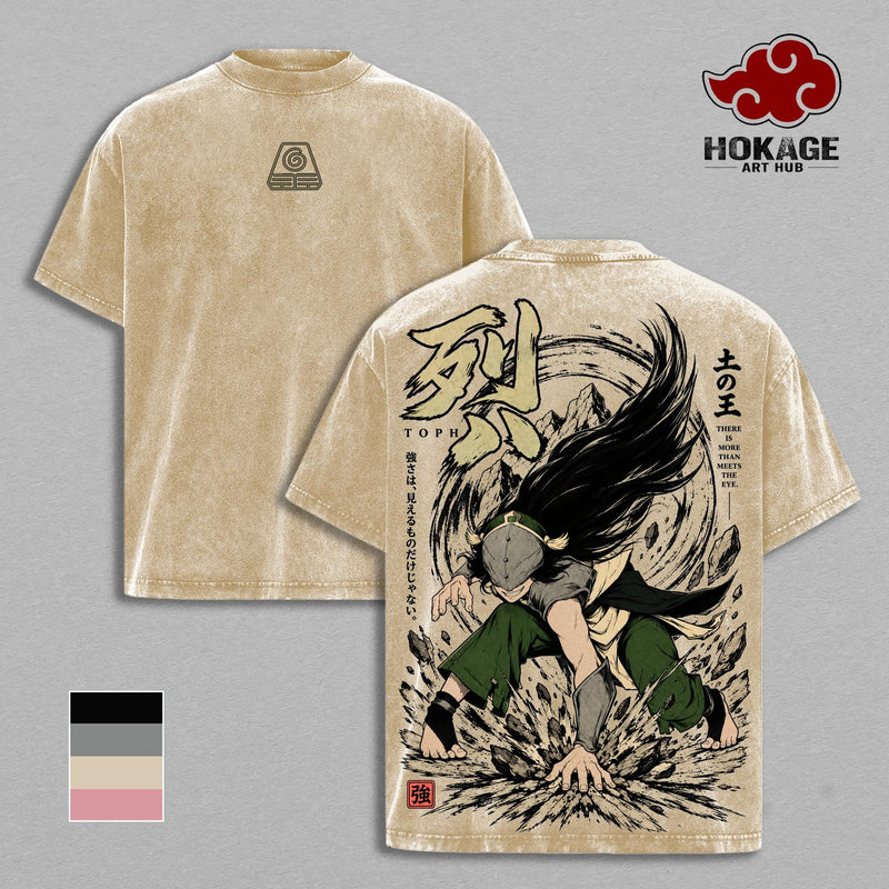 Toph Beifong Avatar T-Shirt, Hoodie, Sweatshirt & Tank Top – Toph Beifong Vintage Washed Graphic Tee | Blind Bandit | Greatest Earthbender | Avatar Aang: The Last Airbender | Heavy Cotton Unisex Oversized Streetwear Top