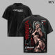 Rebecca Cyberpunk Edgerunners Tee – Rebecca Vintage Washed T-Shirt | Edgerunner Mercenary | Japanese Irezumi Gothic Tattoo Art | Night City Cyberpunk Anime Manga Graphic Tee | Heavy Cotton Unisex Oversized Streetwear Top