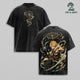 Rudeus Greyrat Mushoku Tensei Vintage Washed Gym T-Shirt, Water Magic Staff Double Sided Anime Graphic Tee, Oversized Heavyweight Cotton Isekai Manga Streetwear, Unisex Fan Gift