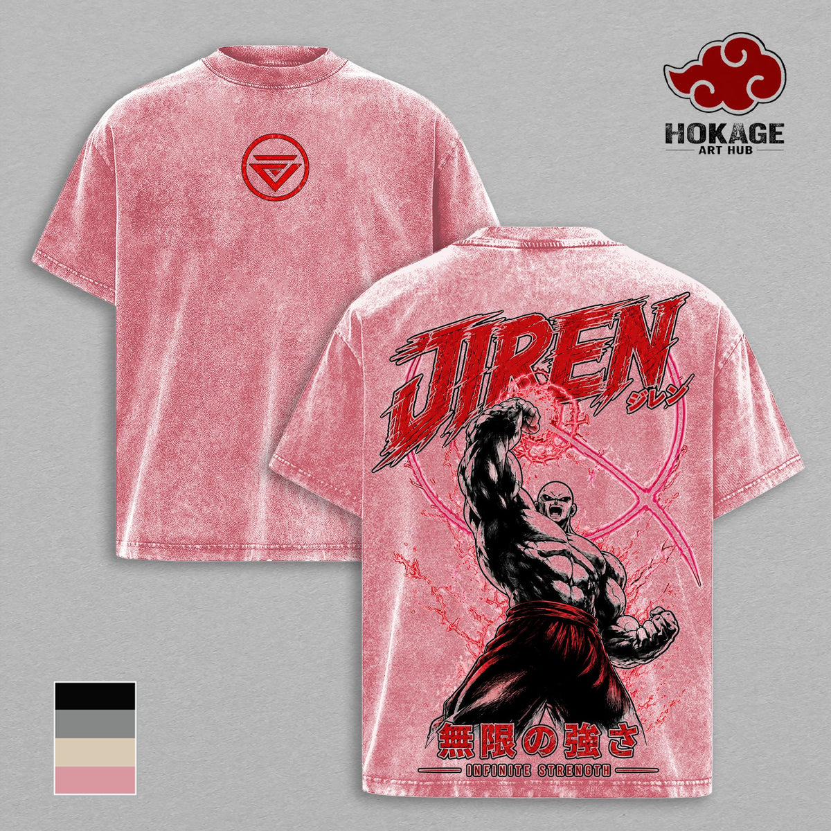Jiren DBZ T-Shirt, Anime Graphic Tee, Vintage Washed Shirt, Oversized Streetwear T-Shirt, Japanese Manga Shirt, Heavyweight Cotton Tee, Graphic Tees Men, Unisex Anime Merch, Gift for DBZ Fans
