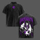 Jabber “Scavenger Fury” Vintage Washed Oversized T-Shirt, Gachiakuta Retro Grunge Graphic Tee, Distressed Heavy Cotton Streetwear Unisex