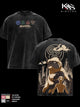 Avatar The Last Airbender Menswear Graphic T-Shirt, Appa Aang Double Sided Tee, Oversized Vintage Washed Soft Cotton Top, Classic Casual Streetwear Apparel, Gift for Fans