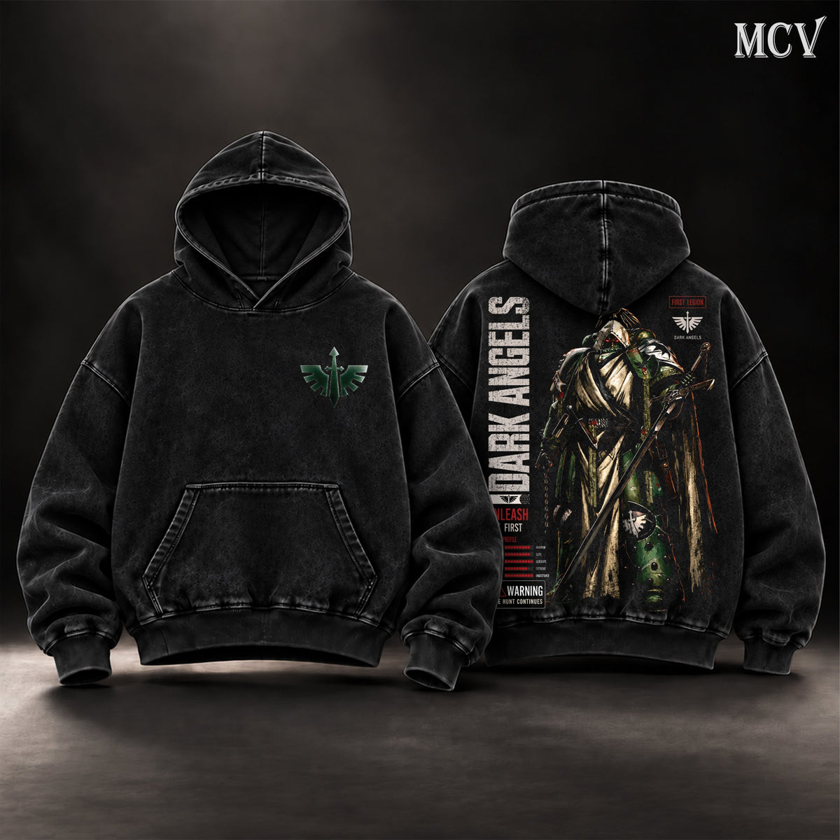 Dark Angels Warhammer 40K Hoodie - Black
