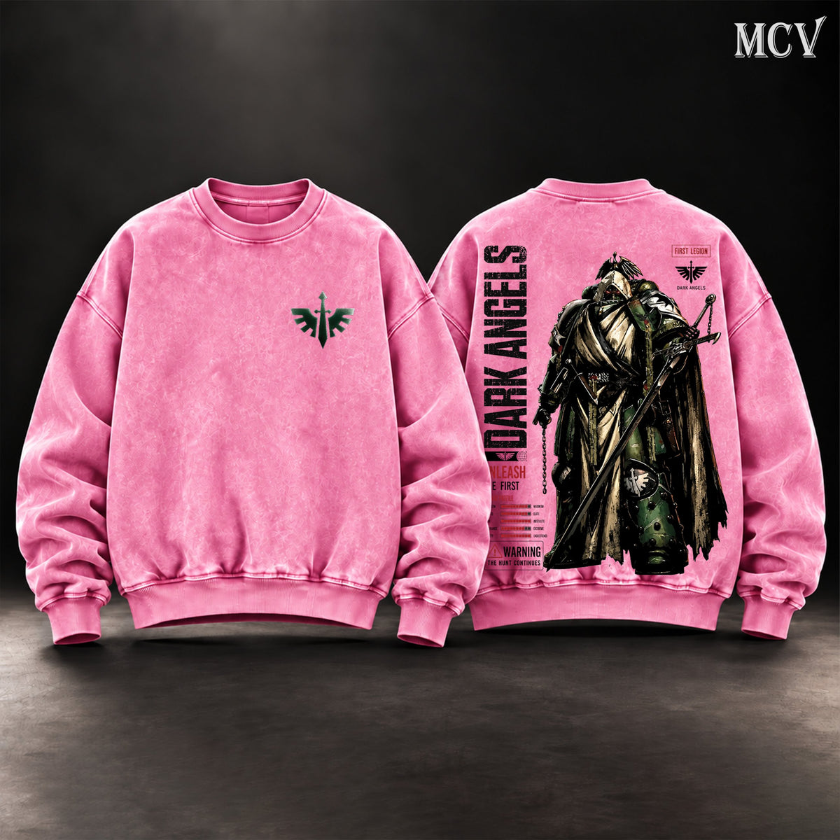 Dark Angels Warhammer 40K Sweatshirt - Pink