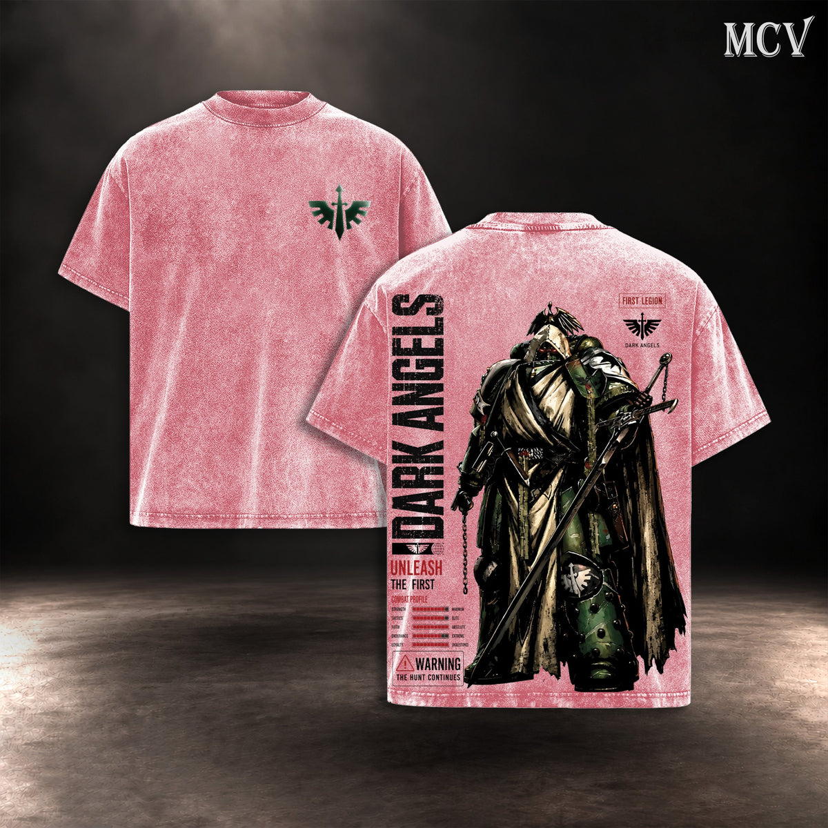 Dark Angels Warhammer 40K T-Shirt - Pink
