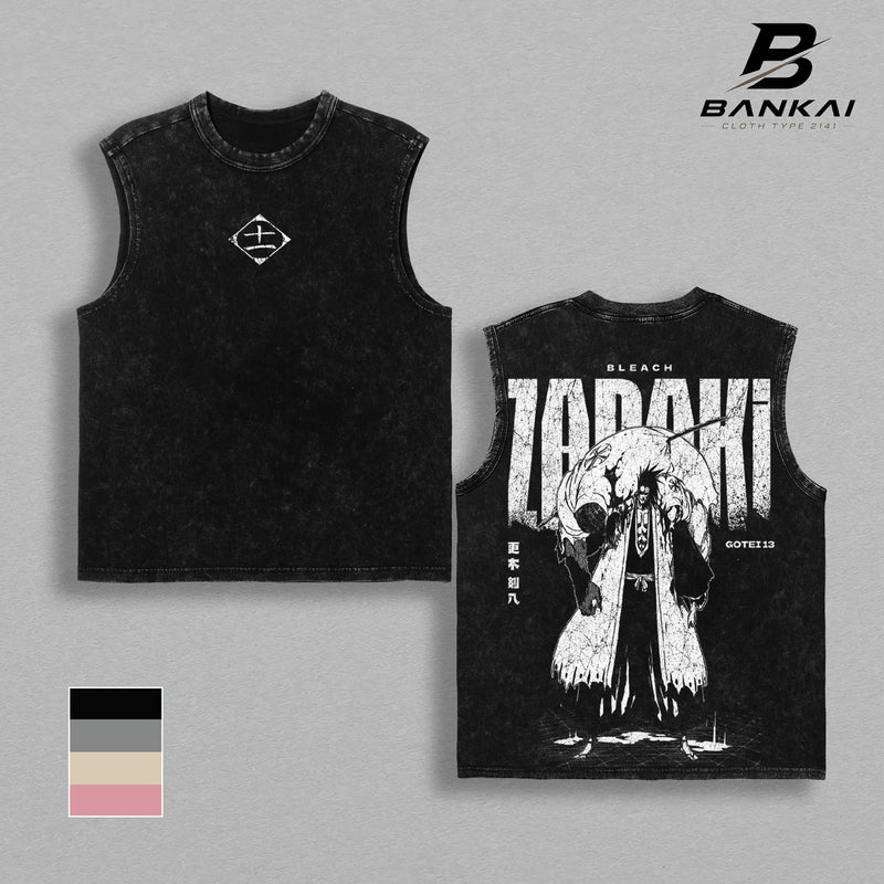 Zaraki Kenpachi Bleach T-Shirt, Soul Reaper Graphic Tee, Vintage Washed Anime Shirt, Hoodie, Sweatshirt, Tank Top, Oversized Streetwear Anime Merch