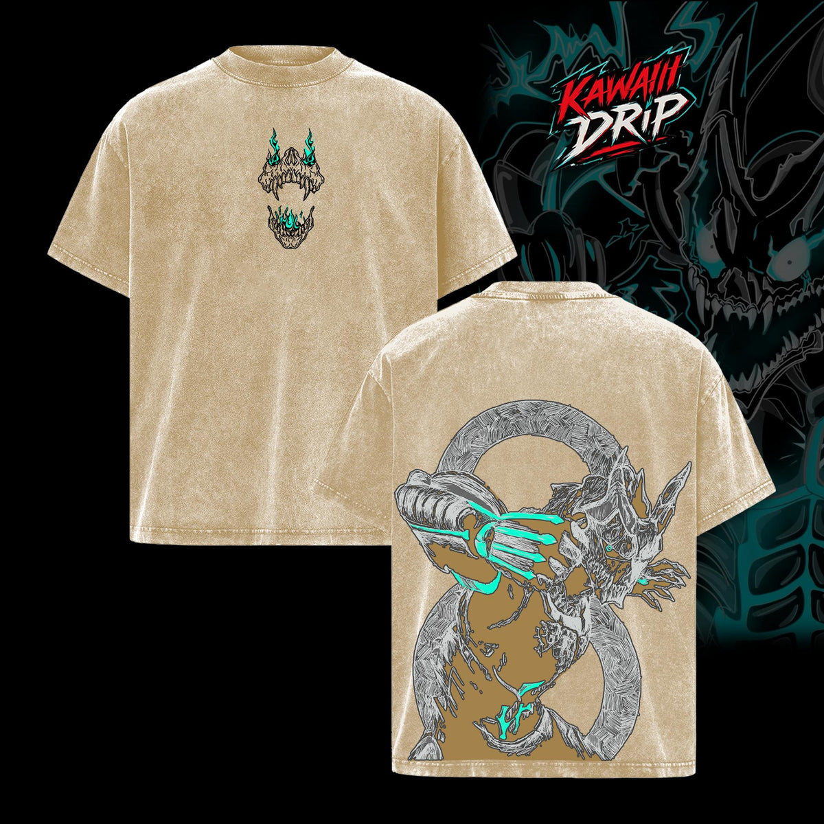 Kaiju No. 8 T-Shirt, Kafka Hibino Kaiju Anime Graphic Tee, Vintage Washed Oversized Manga Shirt, Soft Cotton Dark Japanese Streetwear, Unisex Anime Apparel, Gift for Kaiju No 8 Fans