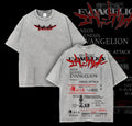 Neon Genesis Evangelion - Shin Seiki Evangelion Anime Manga Washed Heavy Cotton T-shirt