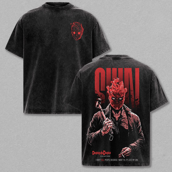 T-shirt Anime Dorohedoro Manga Vintage Lavé Y2K