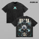 Killua Zoldyck Hunter x Hunter Zoldyck Prodigy Anime Graphic Vintage Shirt, Godspeed Assassin Lightning Nen Electric Aura Heavyweight Cotton Double Printed Tee