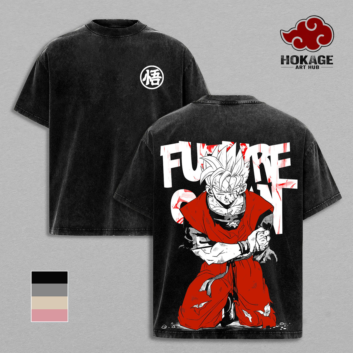 ''Gohan Beast'' Tee - DBZ Super Graphic Tee, Oveashed rsizedAnime S Whirt, Powerful Gohan Transformation Print, Unisex Heavyweight Streetwear, Gift for anime Fans