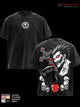 Death Note Ryuk Vintage Washed Shirt, Double Sided Shinigami Anime Graphic Tee, Soft Cotton Oversized Casual Menswear Top