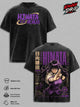 Hinata Hyuga Naruto Vintage Washed T-Shirt - Anime Graphic Tee Heavyweight Cotton Oversized Streetwear Top Unisex Manga Shirt Gift For Naruto Fans Men & Women