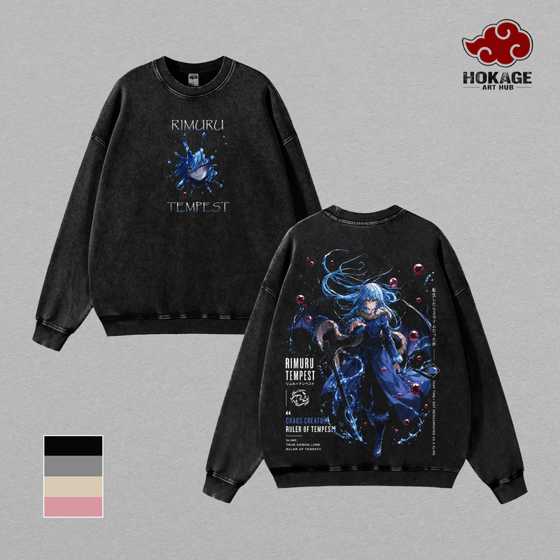 Rimuru Tempest That Time I Got Reincarnated as a Slime T-Shirt, Anime Graphic Tee, Vintage Manga Shirt, Oversized T Shirt, Anime Hoodie, Graphic Sweatshirt, Anime Tank Top, Japanese Streetwear, Back Print Tee, Anime Merch