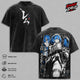 Rem Re Zero Vintage Washed T Shirt Anime Graphic Tee Re Zero Starting Life in Another World Oversized Streetwear Cotton Tshirt Classic Menswear Clothes Apparel Gift for Rem Fans Men & Women