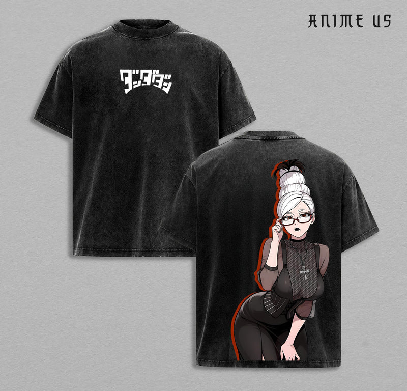 Seiko Ayase x Dandadan shirt Vintage Washed Unisex Anime Graphic T-Shirt, Double-Sided Print, Soft Cotton Streetwear, Casual Short Sleeve Top, Gift for Anime Fans, Dandadan Lover, Gift Her.