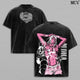 Diavolo Washed T-Shirt – JoJo’s Bizarre Adventure Golden Wind King Crimson Stand Time Erase Anime Manga Graphic Double Printed Tee, Menswear Heavy Cotton Unisex Oversize Streetwear