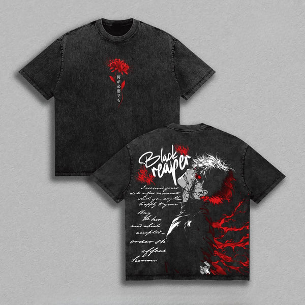 Tokyo Ghoul Ken Kaneki T-shirt Anime Vintage Washed T Shirt