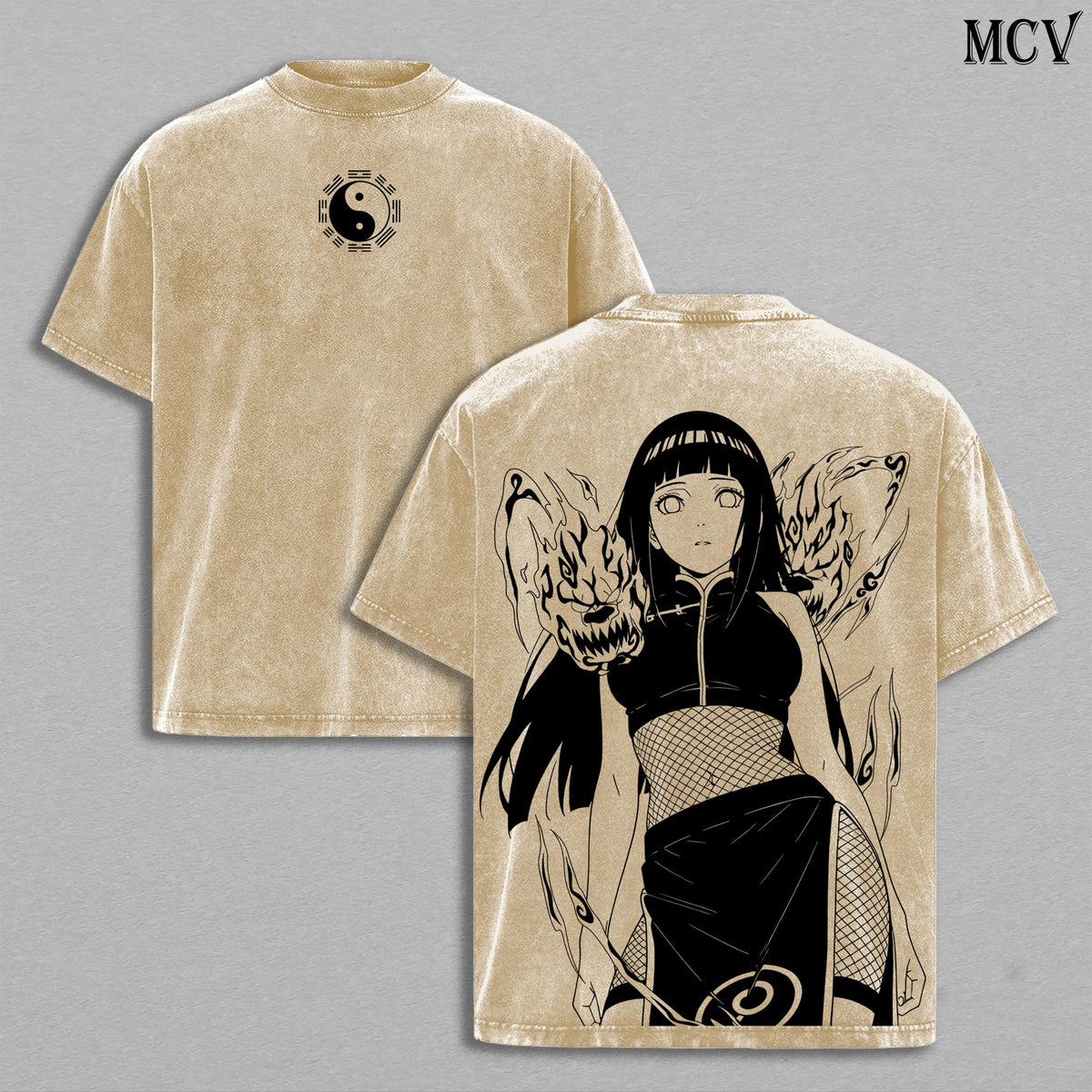 Hinata Hyuga - Naruto Anime Double Printed Vintage Washed Tee Tanktop Unisex Anime Manga Washed Cotton T-shirt Gift For Anime Fan graphic 90s Top, Byakugan Princess | Hyuga Clan | Gentle Fist Anime Manga